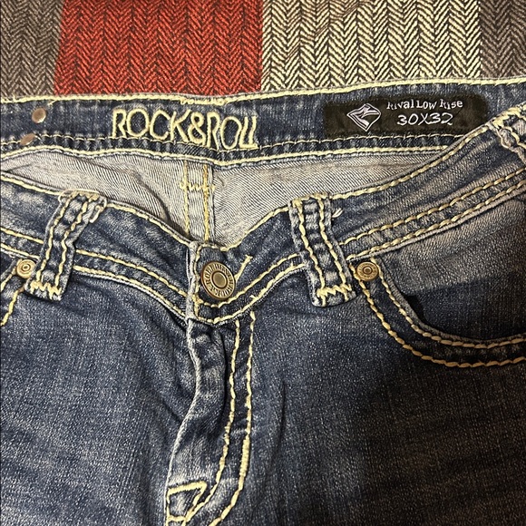 Rock & Roll Cowgirl Blue Boot Cut Jeans - Picture 2 of 7